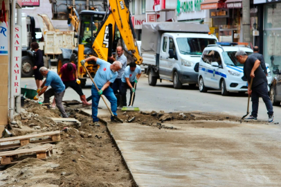 GİRESUN BELEDİYESİ’NDE ÜSTYAPI ÇALIŞMALARI HIZ KESMİYOR