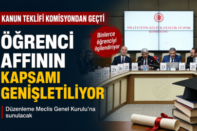 Öğrenci affının kapsamı genişletiliyor... Kanun teklifi komisyondan geçti