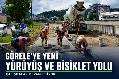 GÖRELE’YE YENİ YÜRÜYÜŞ VE BİSİKLET YOLU