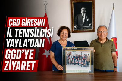 ÇGD GİRESUN İL TEMSİLCİSİ YAYLA’DAN GGD’YE ZİYARET