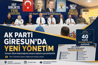 AK PARTİ GİRESUN’DA YENİ YÖNETİM TANIŞMA TOPLANTISINDA BULUŞTU
