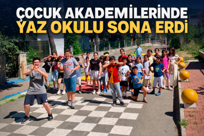ÇOCUK AKADEMİLERİNDE BİR AYLIK YAZ OKULU SONA ERDİ