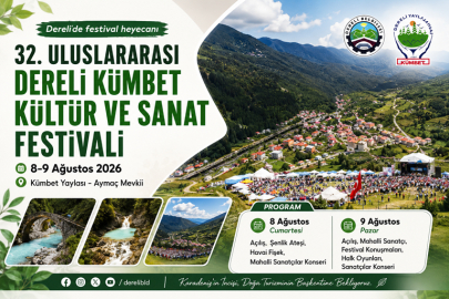 KÜMBET’TE 32. FESTİVAL 8-9 AĞUSTOS’TA