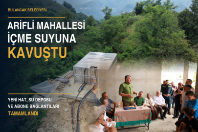 ARİFLİ MAHALLESİ’NİN İÇME SUYU SORUNU ÇÖZÜLDÜ
