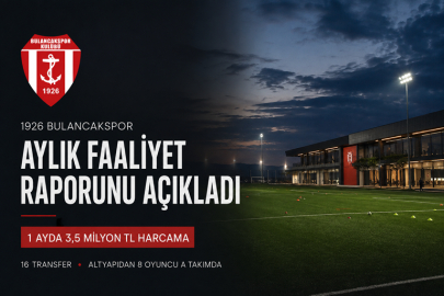 1926 BULANCAKSPOR AYLIK FAALİYET RAPORUNU AÇIKLADI