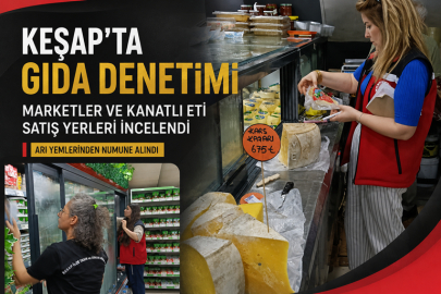 KEŞAP’TA GIDA SATIŞ NOKTALARINA DENETİM