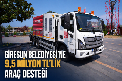 GİRESUN BELEDİYESİ’NE 9,5 MİLYON TL’LİK ARAÇ DESTEĞİ