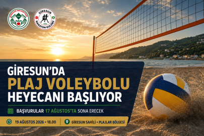 GİRESUN’DA PLAJ VOLEYBOLU HEYECANI 19 AĞUSTOS’TA BAŞLAYACAK