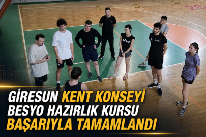 GİRESUN KENT KONSEYİ BESYO HAZIRLIK KURSU BAŞARIYLA TAMAMLANDI