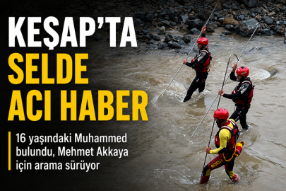 KEŞAP’TA 5 GÜNLÜK ARAYIŞTAN ACI HABER: 16 YAŞINDAKİ MUHAMMED BULUNDU