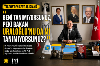 TAŞGÖZ: “BENİ TANIMIYORSUNUZ, PEKİ BAKAN URALOĞLU’NU DA MI TANIMIYORSUNUZ?”