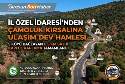 ÇAMOLUK KIRSALINA 6,5 KİLOMETRELİK ULAŞIM ŞAMPİYONLUĞU