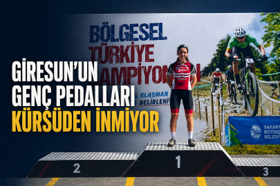 GİRESUN’UN GENÇ PEDALLARI KÜRSÜDEN İNMİYOR