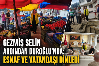 GEZMİŞ SELİN ARDINDAN DUROĞLU’NDA: ESNAF VE VATANDAŞI DİNLEDİ