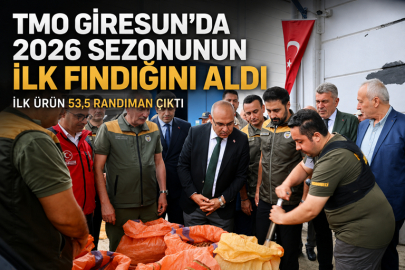 TMO GİRESUN’DA 2026 SEZONUNUN İLK FINDIĞINI ALDI
