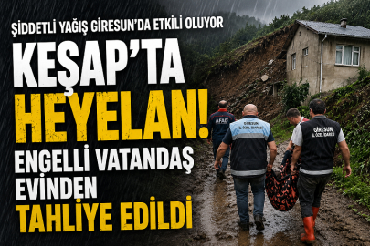 GİRESUN’DA ŞİDDETLİ YAĞIŞ: