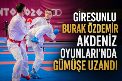 GİRESUNLU BURAK ÖZDEMİR AKDENİZ OYUNLARI’NDA GÜMÜŞE UZANDI