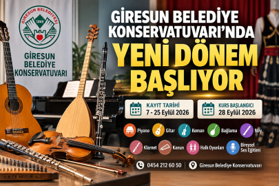 GİRESUN BELEDİYE KONSERVATUVARI’NDA YENİ DÖNEM BAŞLIYOR