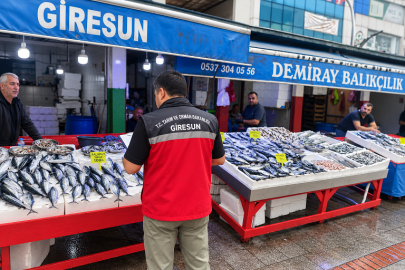 GİRESUN’DA BALIK SATIŞ YERLERİNE YENİ SEZON DENETİMİ