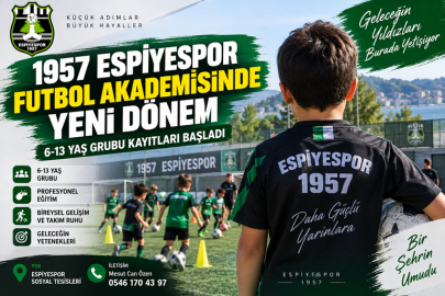 1957 ESPİYESPOR FUTBOL AKADEMİSİNDE YENİ DÖNEM