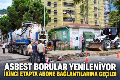 GİRESUN’DA ASBEST BORULAR YENİLENİYOR: