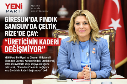 GİRESUN’DA FINDIK, SAMSUN’DA ÇELTİK, RİZE’DE ÇAY: “ÜRETİCİNİN KADERİ DEĞİŞMİYOR
