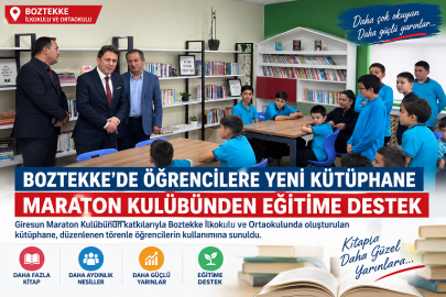 BOZTEKKE’DE ÖĞRENCİLERE YENİ KÜTÜPHANE:
