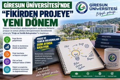 GİRESUN ÜNİVERSİTESİ’NDE “FİKİRDEN PROJEYE” YENİ DÖNEM