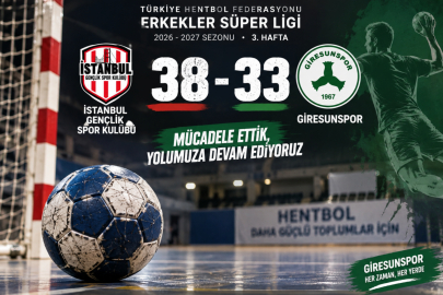 GİRESUNSPOR İSTANBUL’DA KAYBETTİ: 38-33