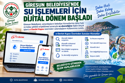 SU ABONELİĞİNDE YENİ DÖNEM: İŞLEMLER ARTIK E-DEVLET’TE