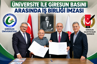 ÜNİVERSİTE İLE GİRESUN BASINI ARASINDA İŞ BİRLİĞİ İMZASI