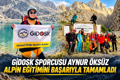 GİDOSK SPORCUSU AYNUR ÖKSÜZ ALPİN EĞİTİMİNİ BAŞARIYLA TAMAMLADI