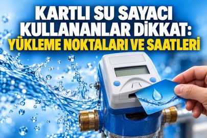 GİRESUN’DA KARTLI SU SAYACI YÜKLEME SAATLERİ AÇIKLANDI