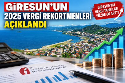 GİRESUN’UN 2025 VERGİ REKORTMENLERİ AÇIKLANDI