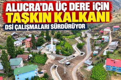 ALUCRA’DA ÜÇ DERE İÇİN TAŞKIN KALKANI: