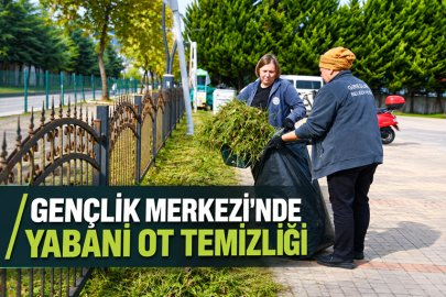 GENÇLİK MERKEZİ ÇEVRESİNDE TEMİZLİK SEFERBERLİĞİ