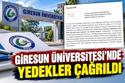 GİRESUN ÜNİVERSİTESİ’NDE 16 KİŞİLİK ALIMDA YENİ AŞAMA: YEDEKLER ÇAĞRILDI