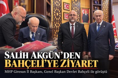 MHP GİRESUN İL BAŞKANI SALİH AKGÜN’DEN DEVLET BAHÇELİ’YE ZİYARET