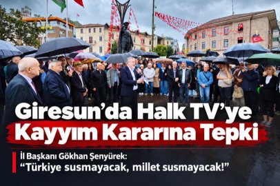 GİRESUN’DA HALK TV’YE KAYYIM KARARINA TEPKİ: ŞENYÜREK’TEN  AÇIKLAMA