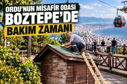Ordu'nun misafir odası Boztepe'de bakım zamanı