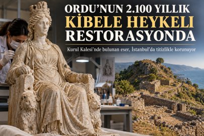 ORDU’NUN 2.100 YILLIK KİBELE HEYKELİ İSTANBUL’DA RESTORE EDİLİYOR