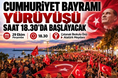 CUMHURİYET BAYRAMI YÜRÜYÜŞÜ SAAT 18.30'DA BAŞLAYACAK