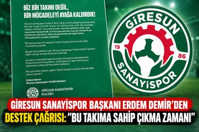 DEMİR'DEN DESTEK ÇAĞRISI: “BU TAKIMA SAHİP ÇIKMA ZAMANI”